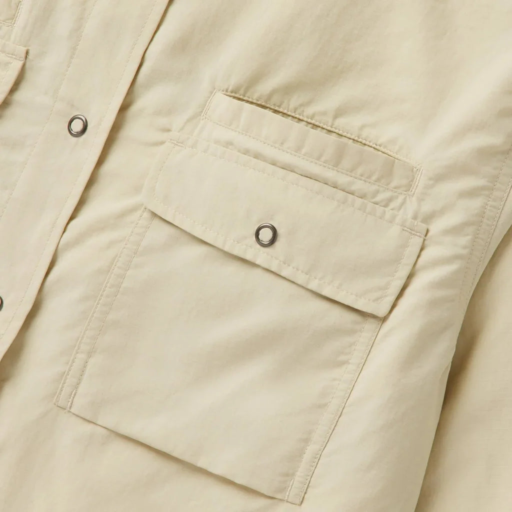 Nylon Ripstop Overshirt - Gray Green