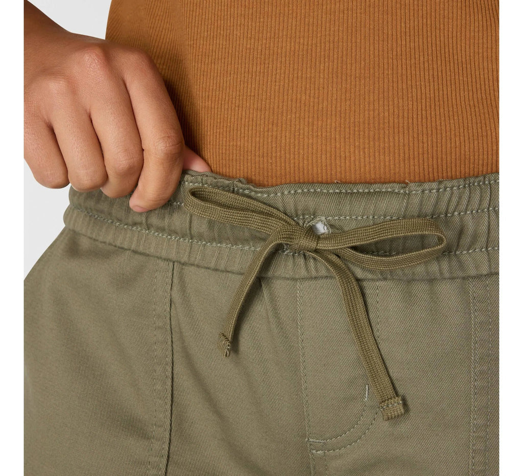Women's Stretch Twill Cargo Joggers - Olive