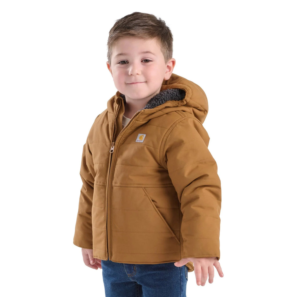 Baby & Toddler Insulated Hooded Jacket - Brown