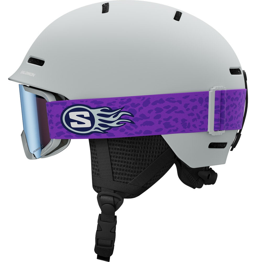 Kids Ski Helmet And Goggles Set - Black