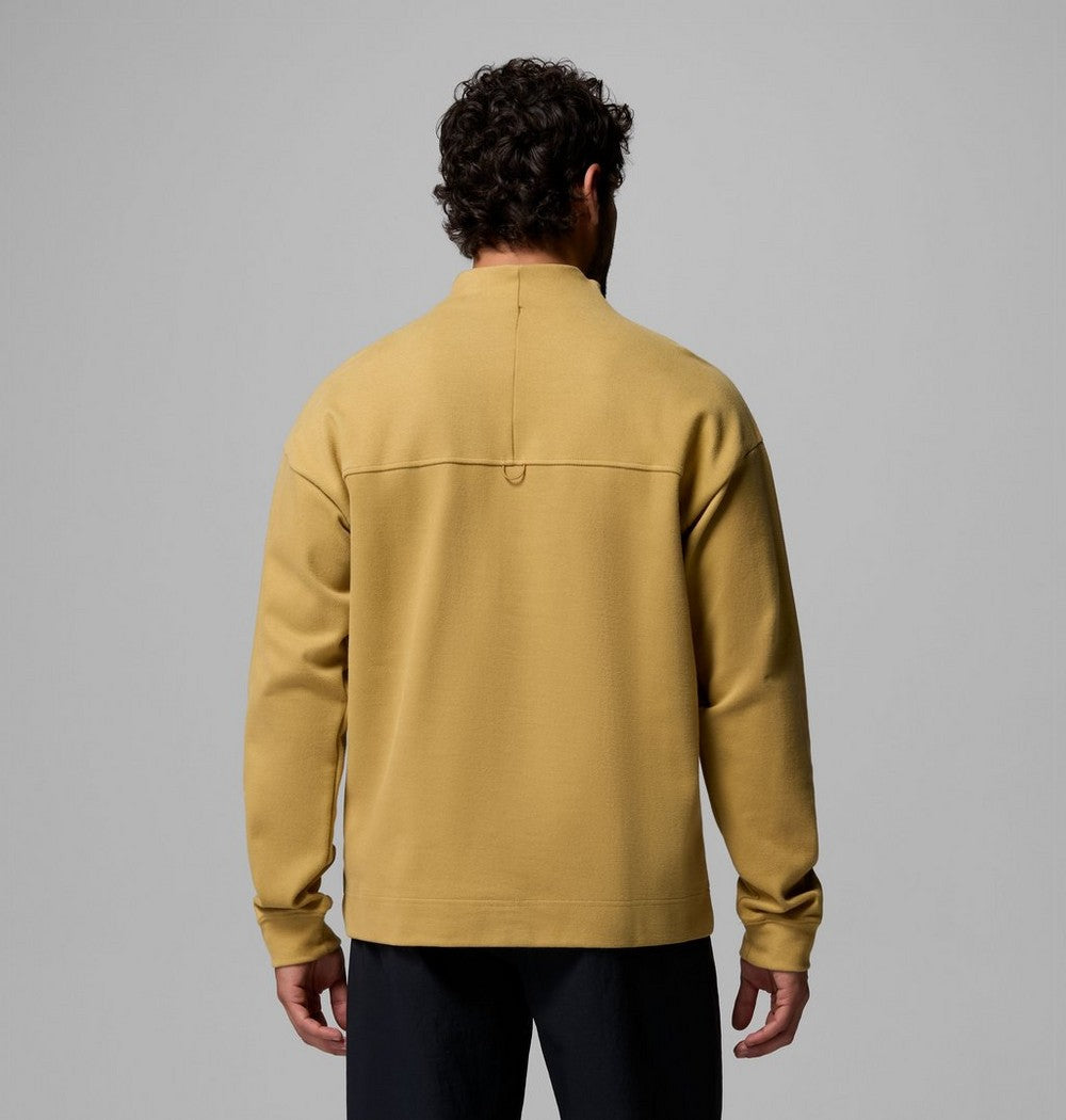 Men's Knit Quarter-Zip Pullover - Beige