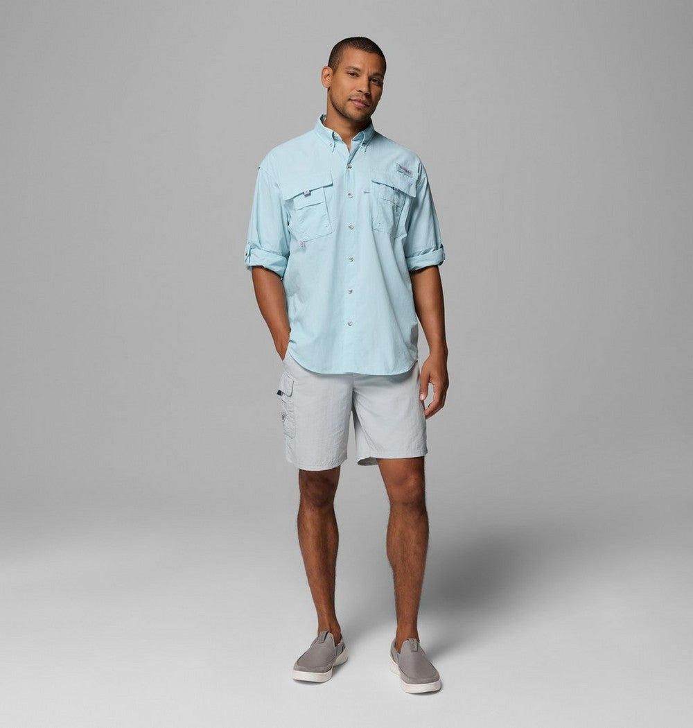 Men's Vented Long-Sleeve Fishing Shirt - Blue