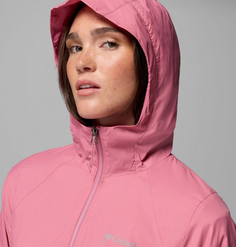 Women's Lined Long Rain Jacket - Blue