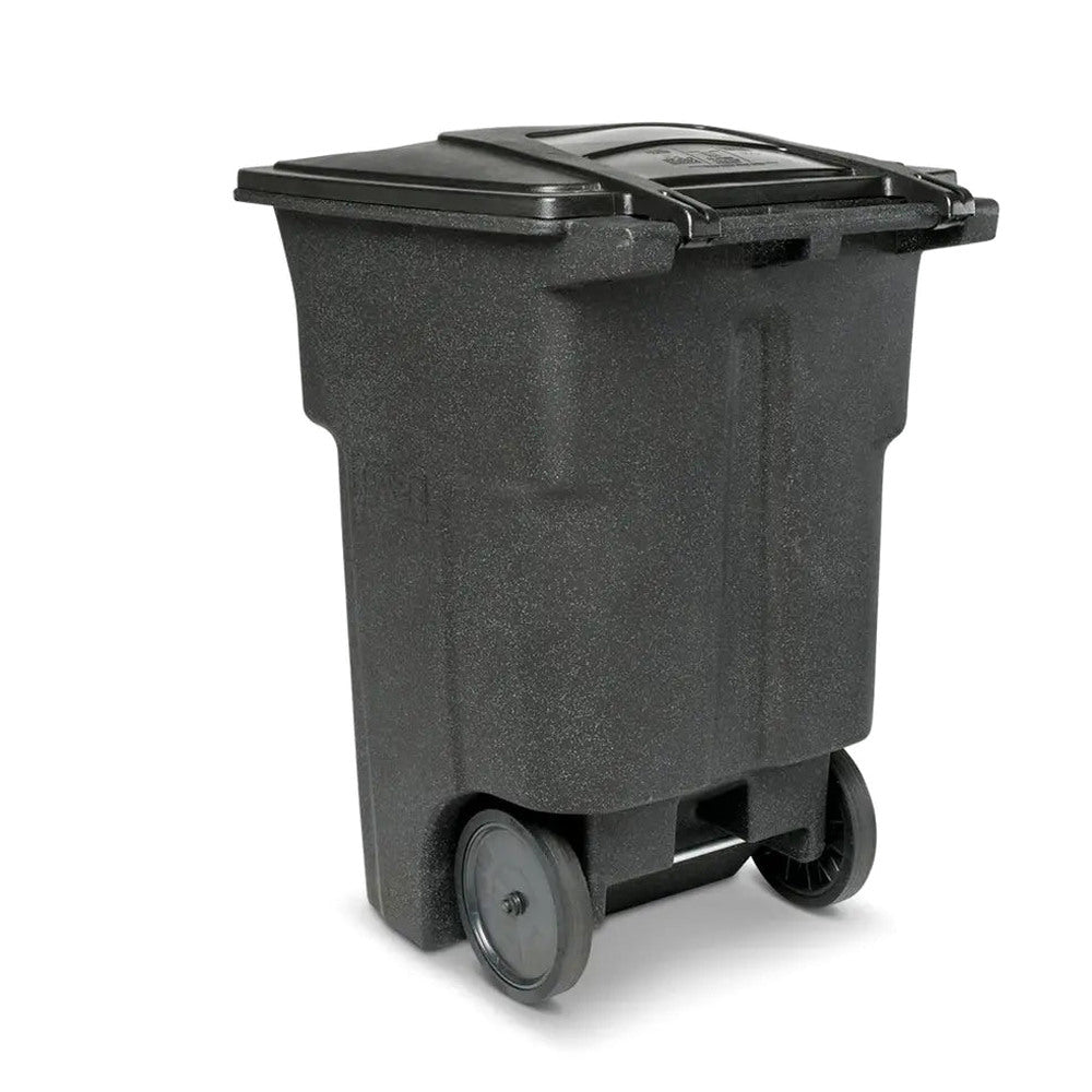 Toter 96 Gallon Trash Can With Smooth Wheels And Lid