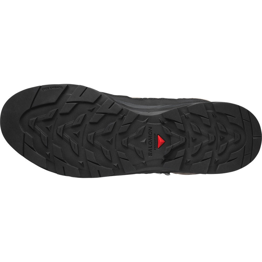 Waterproof Leather Mid Hiking Sneaker - Gray