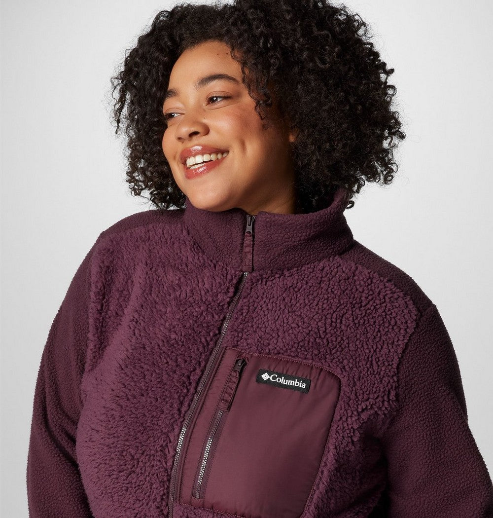Women's Plus Sherpa Full-Zip Fleece - Grey