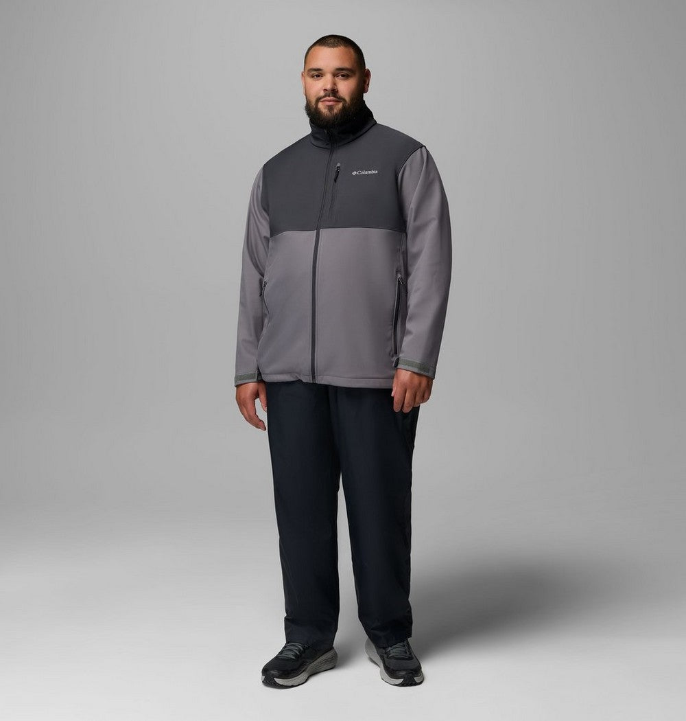 Men's Big Softshell Jacket - Grey
