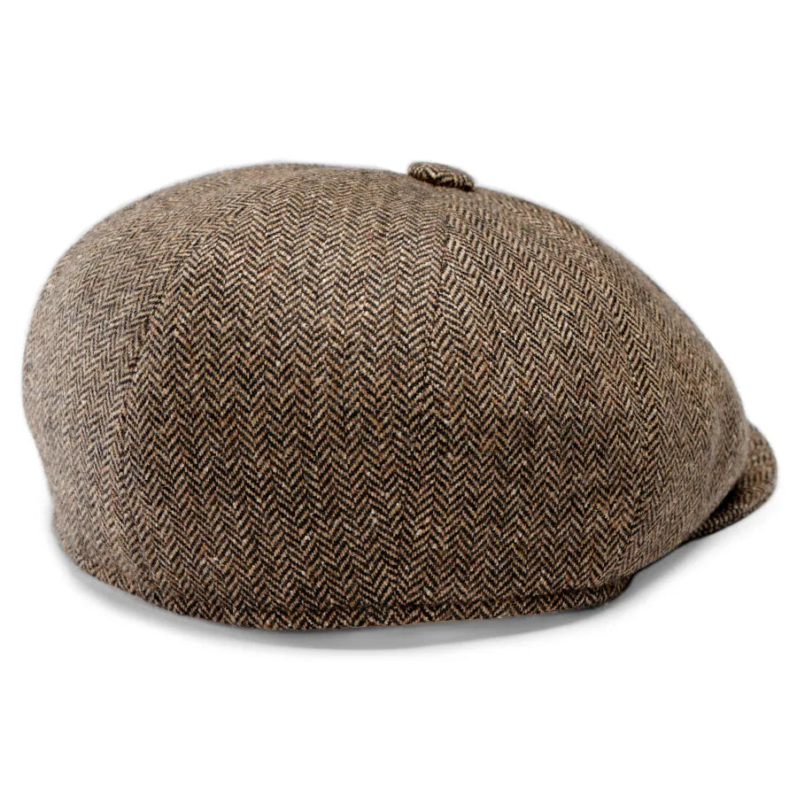 Malco Herringbone Moda Newsboy Cap