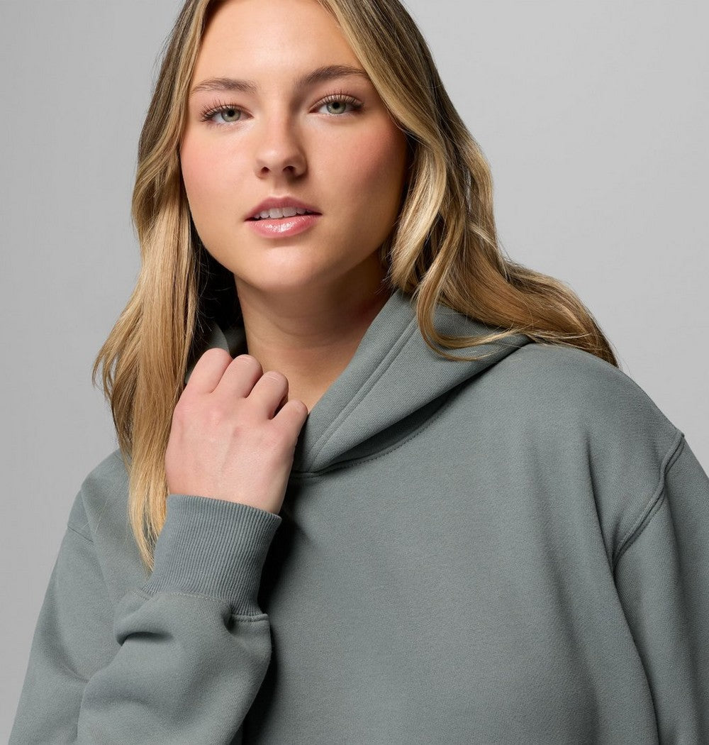 Women's Midweight Cotton Blend Hoodie - Brown