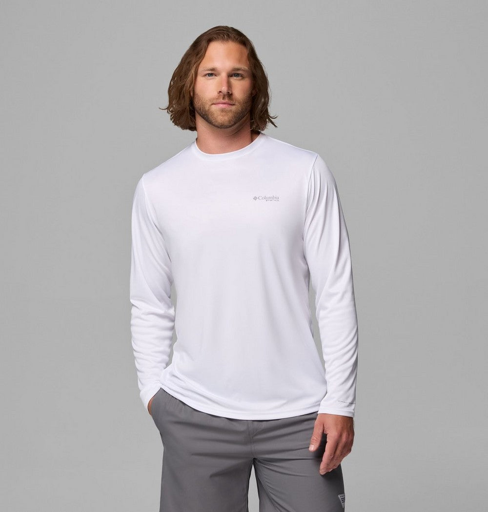 Men's Long Sleeve Fishing Shirt - Blue Navy