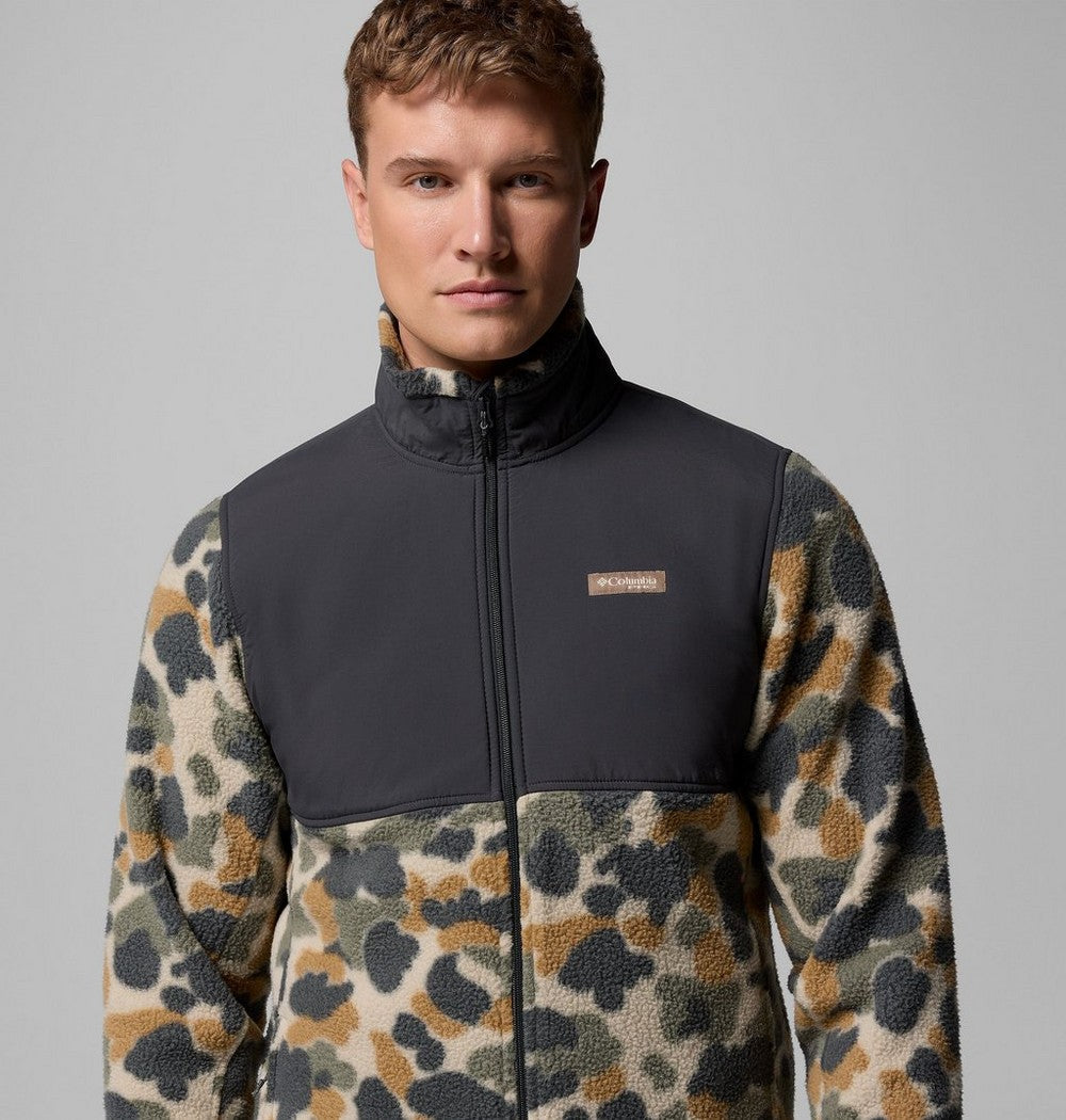 Men's Water-Resistant Sherpa Fleece Jacket - Camo
