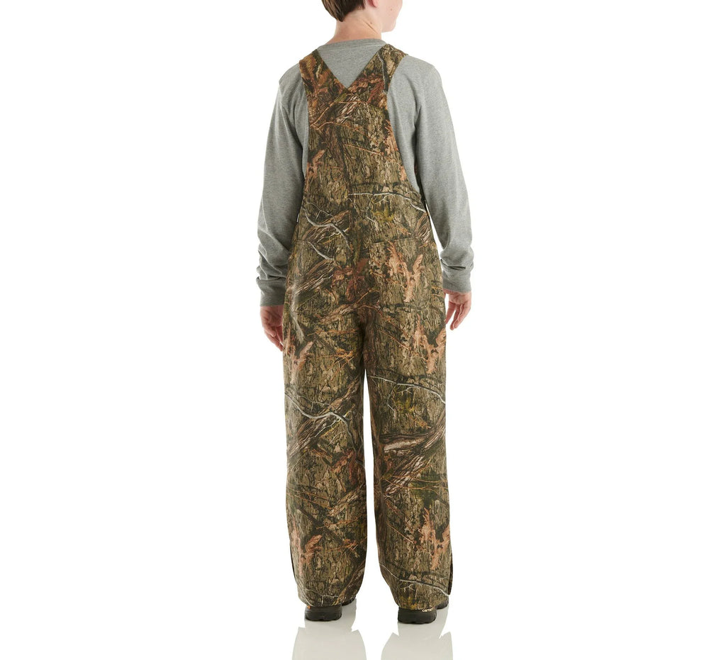 Kids' Insulated Camo Canvas Bib Overalls