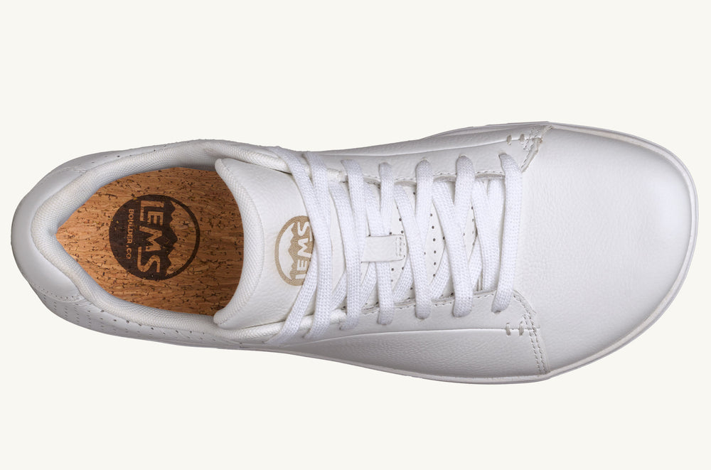 Women's Leather Court Sneaker - White