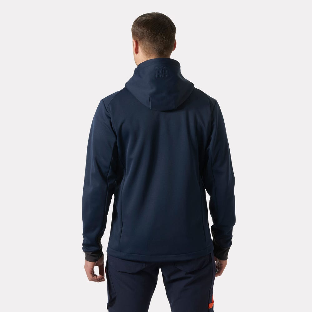 Men's Hooded Midlayer Work Jacket - Gray