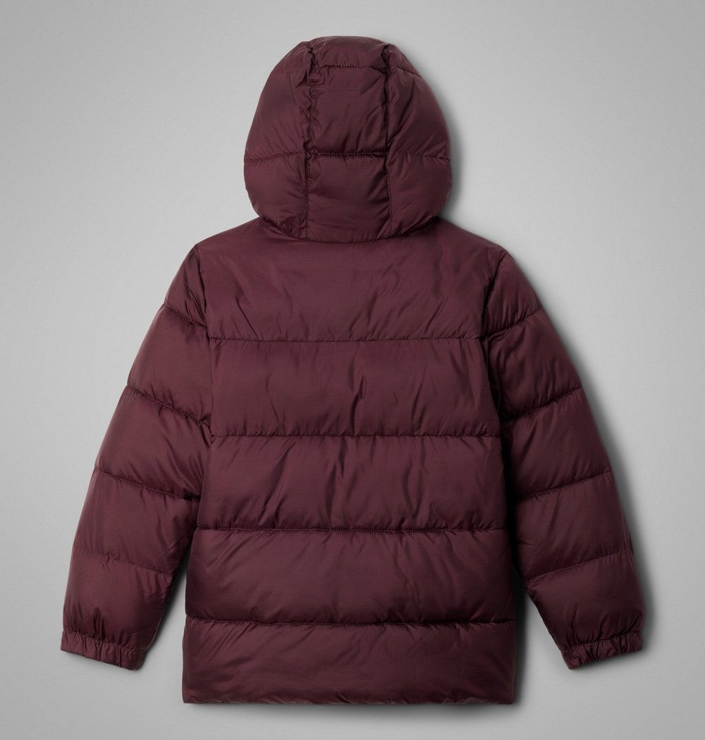 Kids' Hooded Insulated Puffer Jacket - Red Black