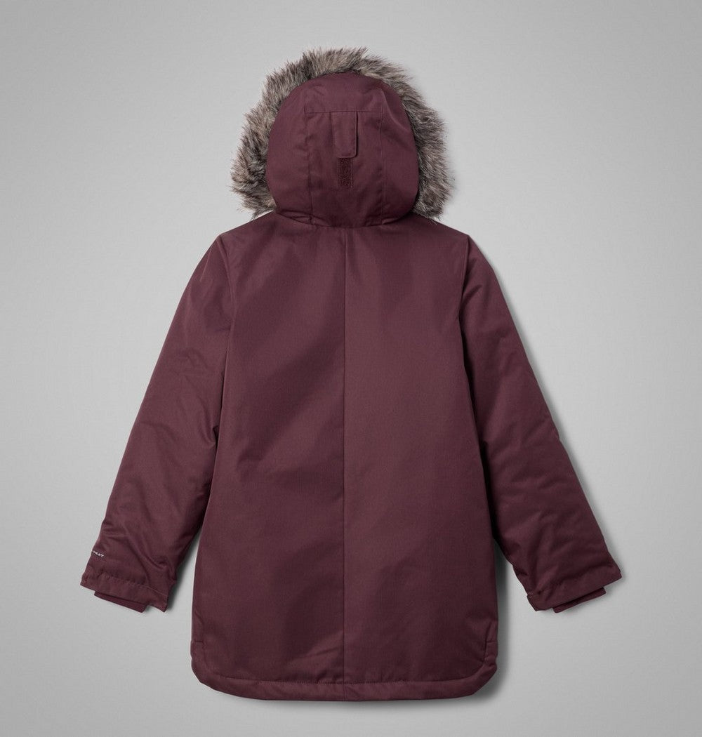 Girls' Long Insulated Parka - White
