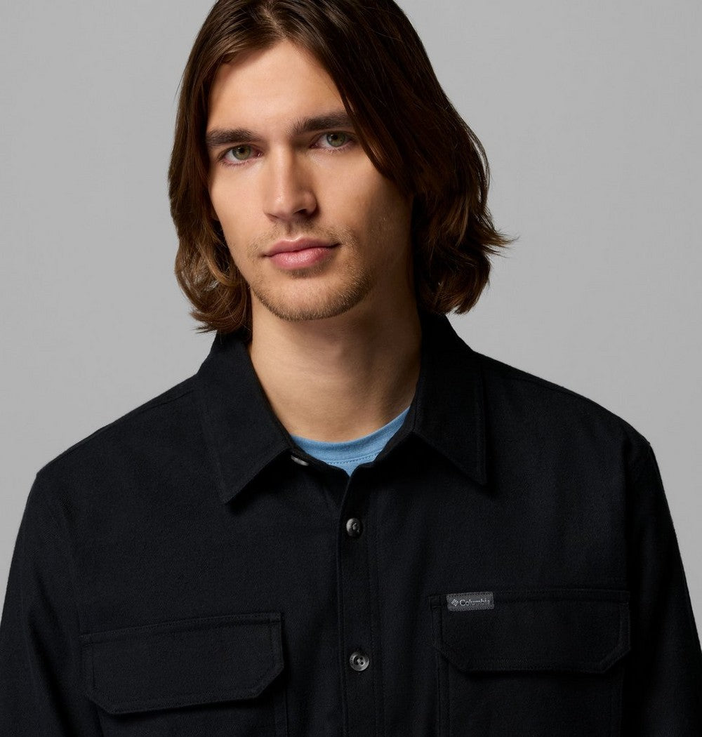 Men's Fleece-Lined Shirt Jacket - Green