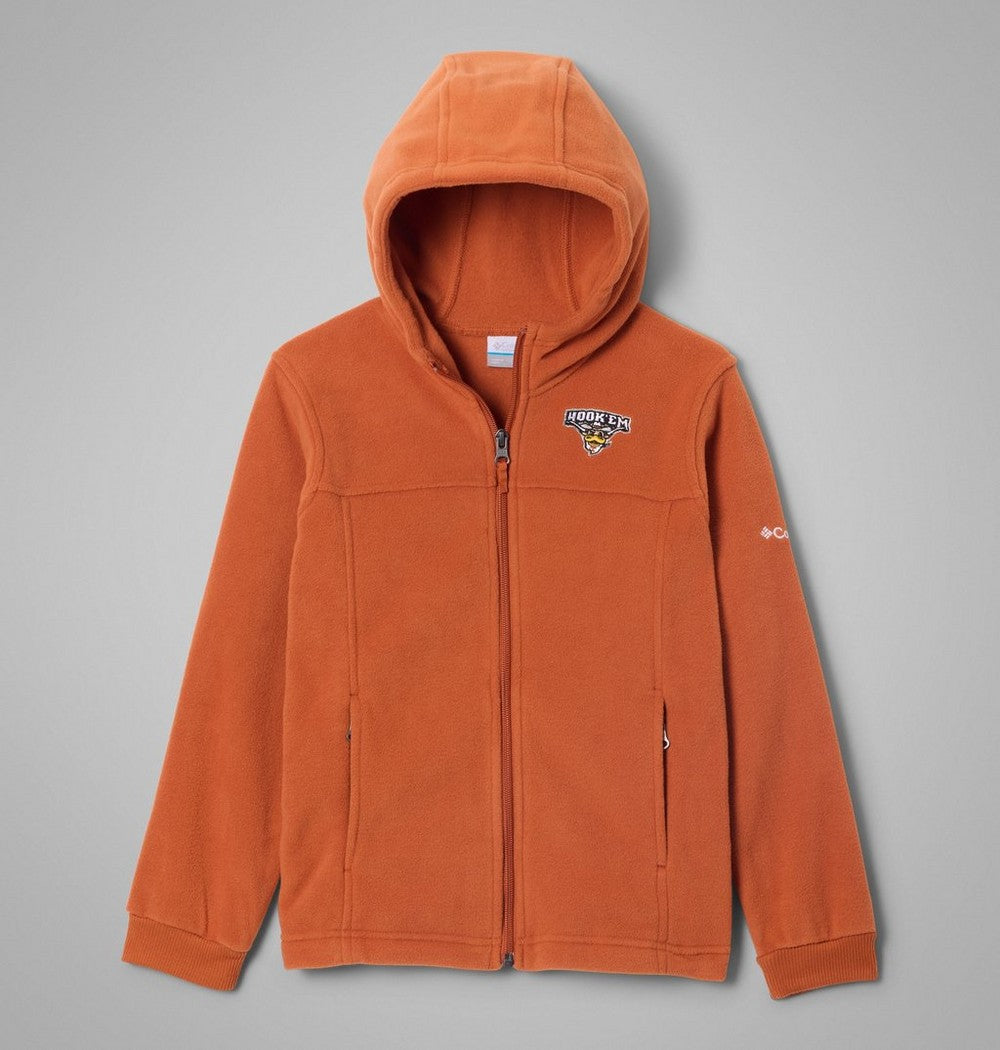 Kids' School Logo Fleece Hoodie - Brown
