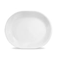 12.25-Inch White Glass Serving Platter