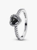 Black Heart Pavé Ring Set