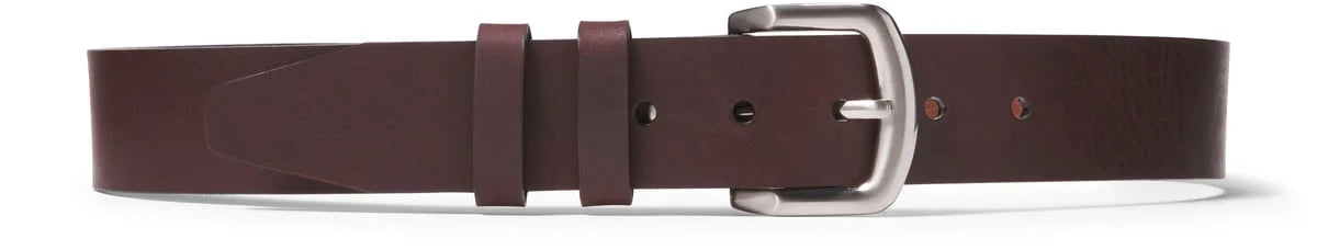 Oil-Tanned Leather Belt - Brown