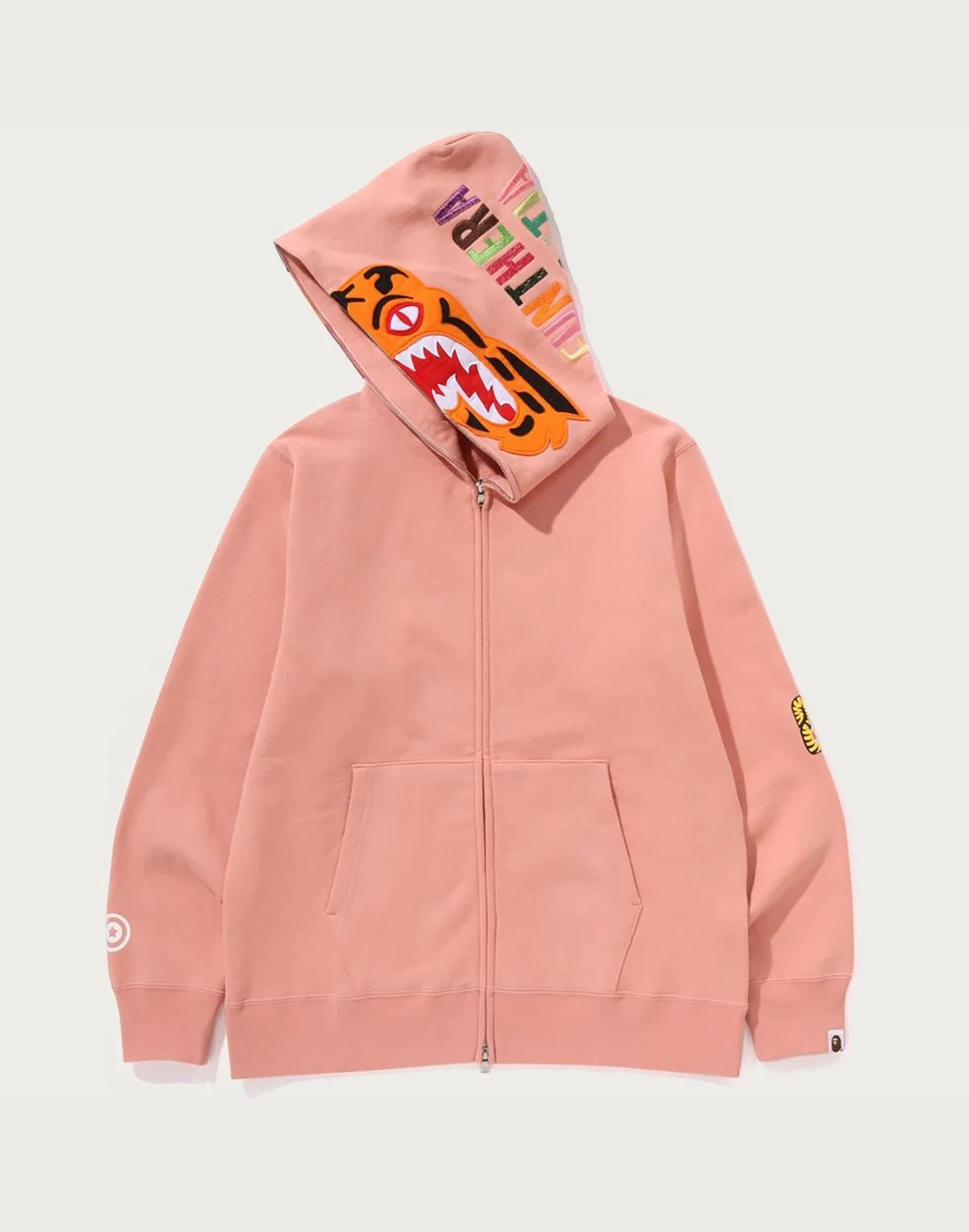 Men's Cotton Full-Zip Hoodie - Pink