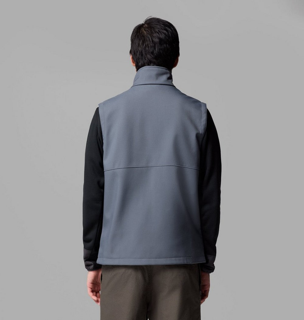Men's Wind-Resistant Softshell Vest - Gray