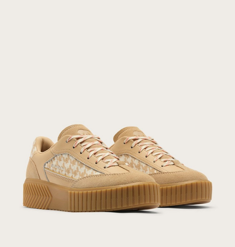 Women's T-Toe Leather Sneaker - Green