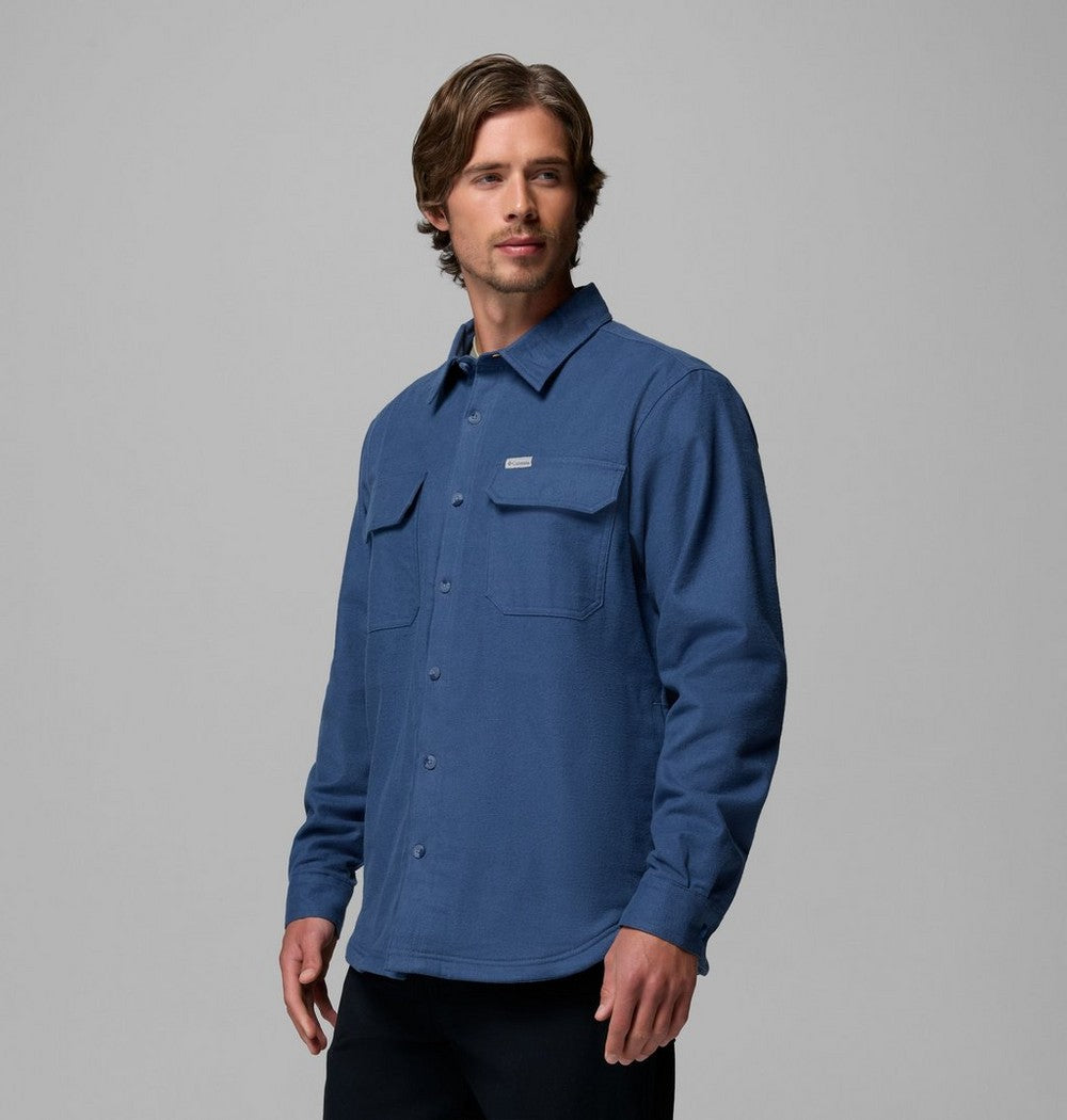 Men's Fleece-Lined Shirt Jacket - Green