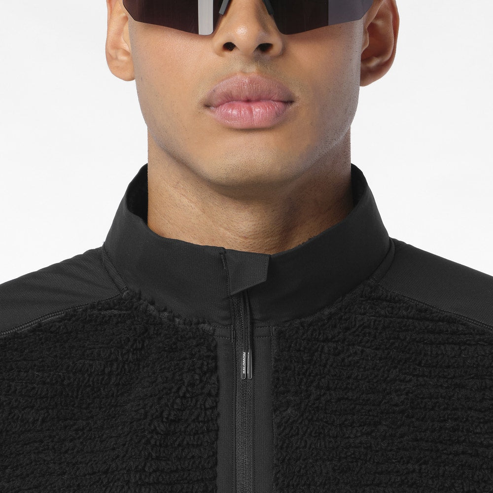Men's Insulated Half-Zip Fleece - Black