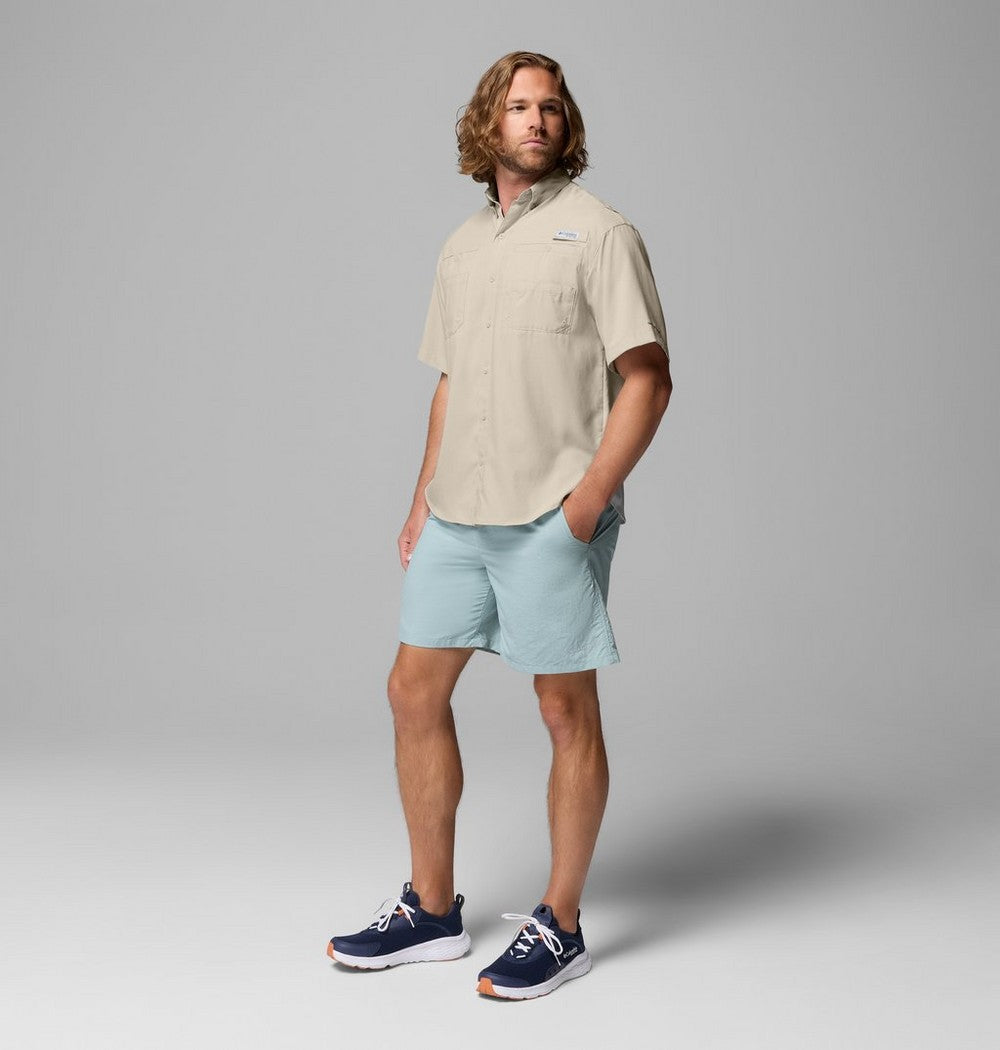 Men's Short-Sleeve Fishing Shirt - Blue