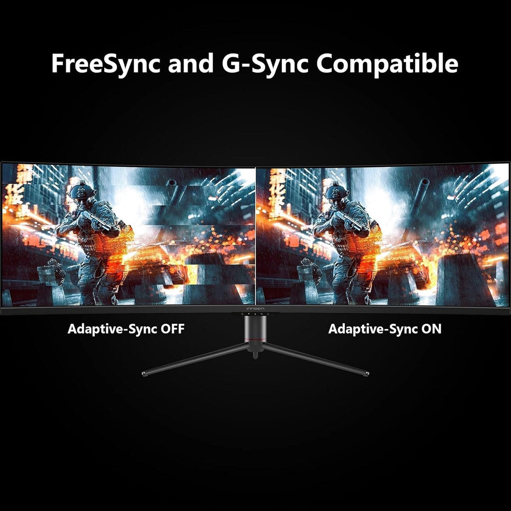 INNOCN 49 Inch Curved Gaming Monitor, 144Hz, HDR400, USB-C - 49C1G