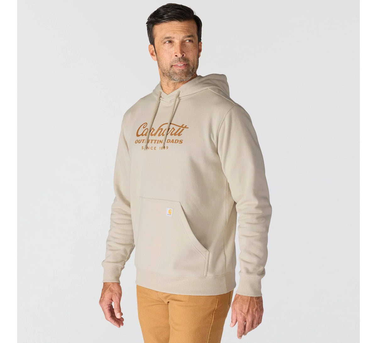 Men's Dad Graphic Hooded Sweatshirt - Beige