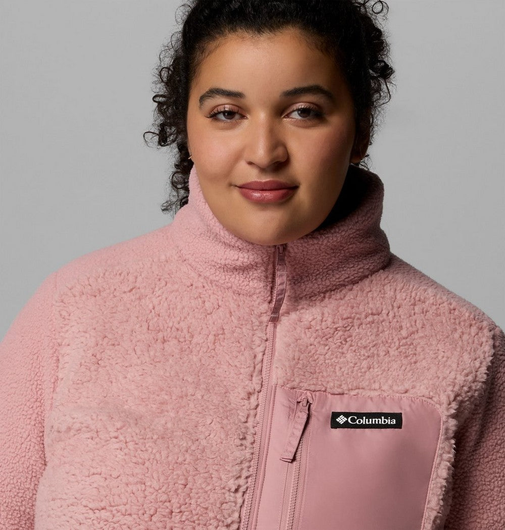 Women's Plus Sherpa Full-Zip Fleece - Grey