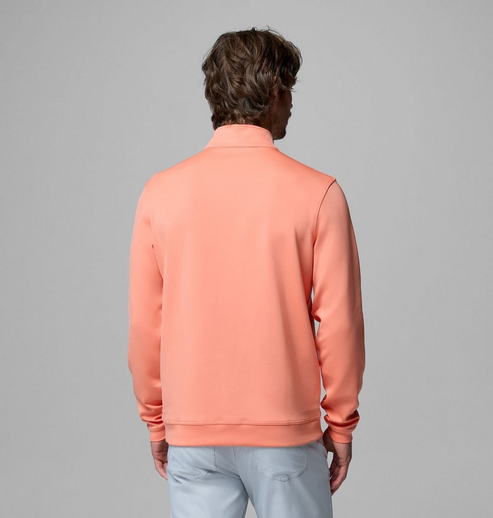 Men's UPF 30 Quarter-Zip Pullover - Peach