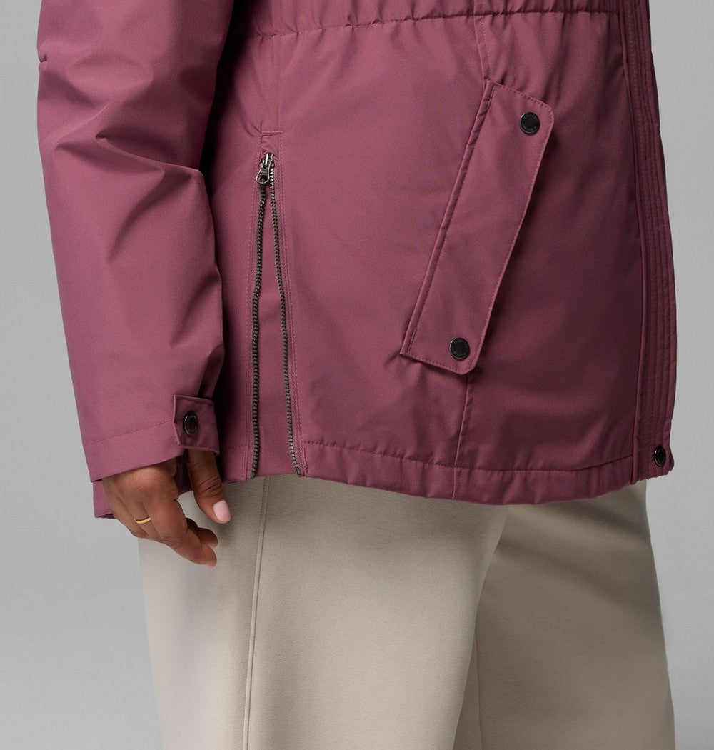 Women's Plus 3-In-1 Hooded Winter Jacket - Green