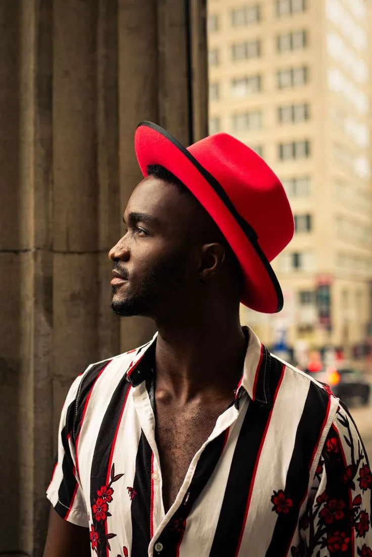 The Fox Fedora-Red