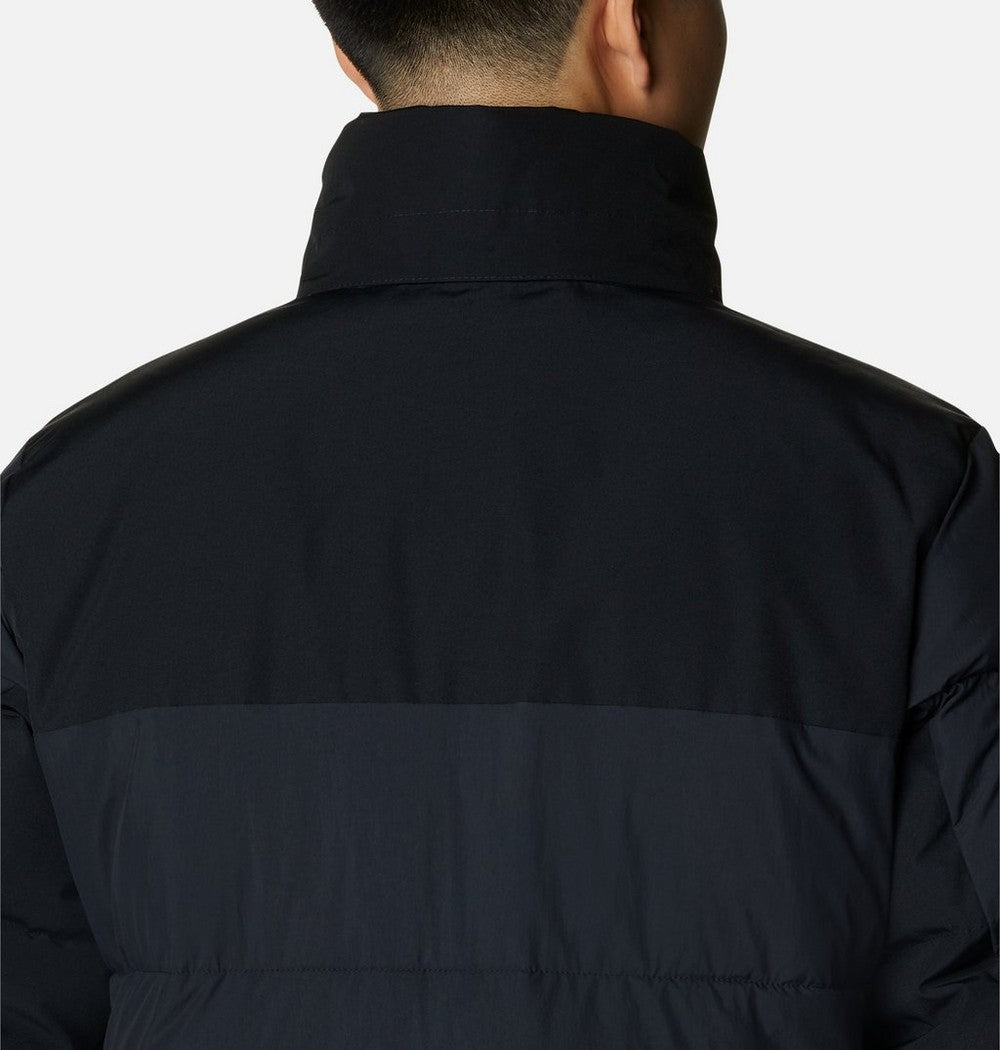 Men's Hooded Insulated Parka - Brown Black