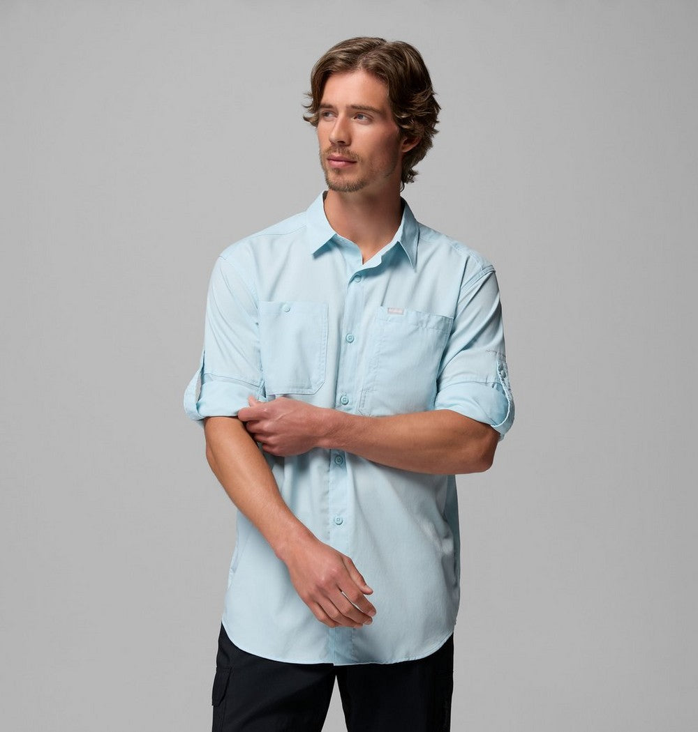Men's UPF 100 Utility Long Sleeve Shirt - Gray