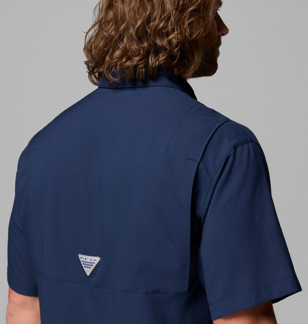 Men's Short-Sleeve Fishing Shirt - Blue