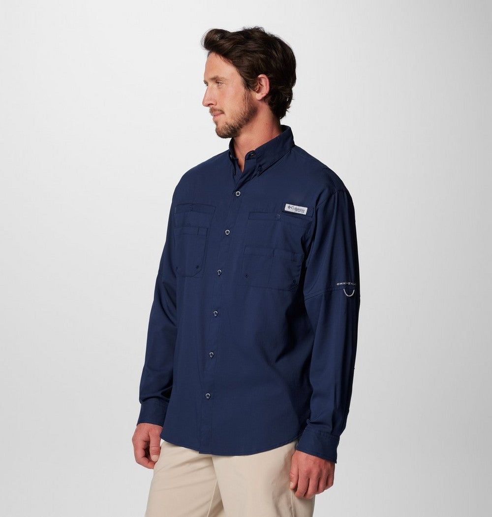 Men's Long-Sleeve Fishing Shirt - Teal