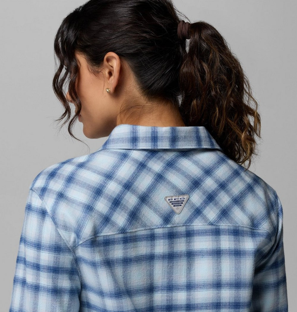 Women's Stretch Fishing Flannel Shirt - Plaid