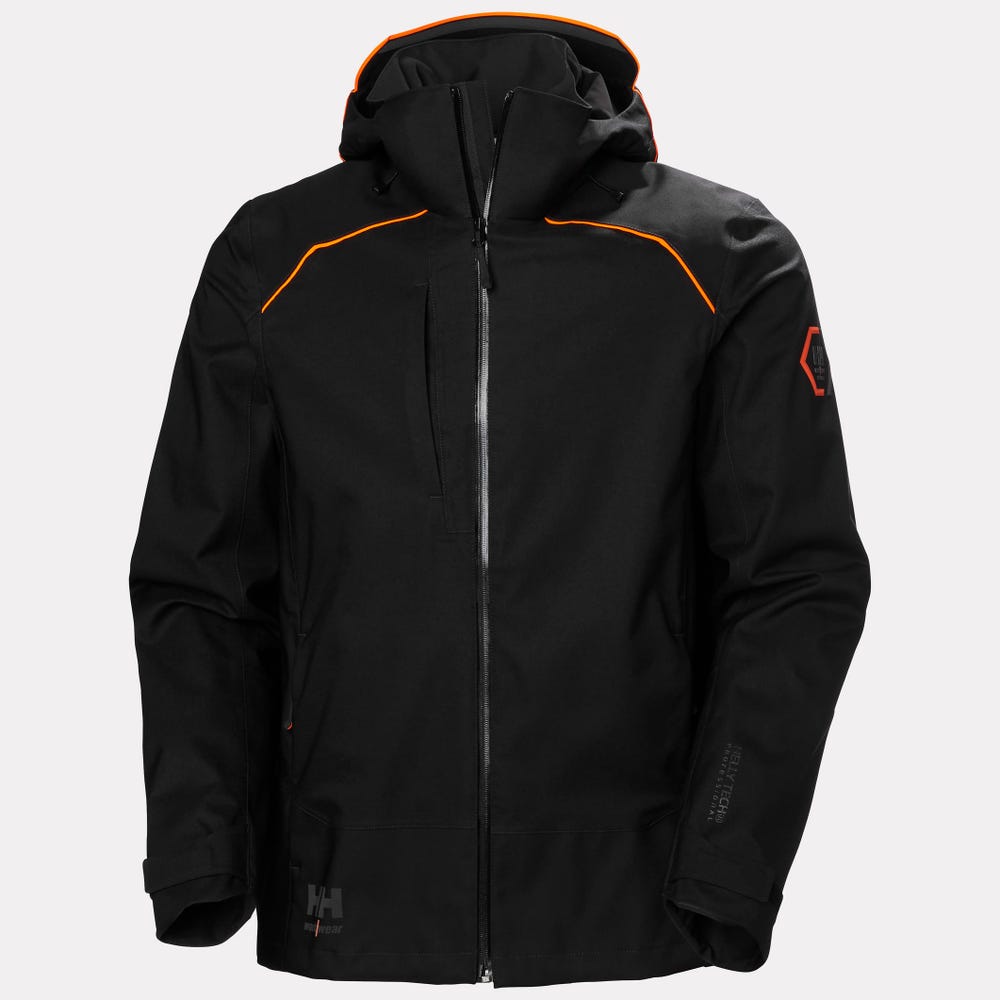 Waterproof Stretch Shell Work Jacket - Black