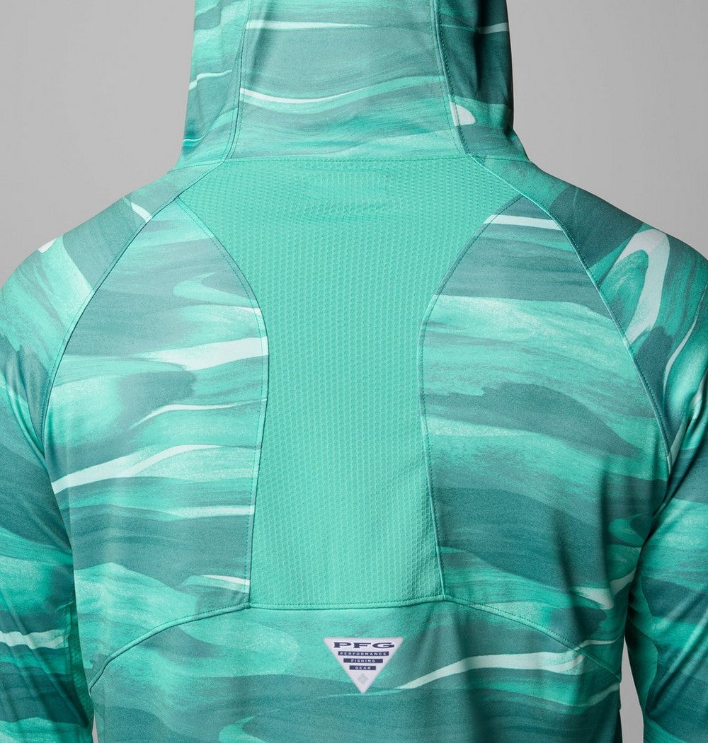 Men's Ventilated UPF 50 Sun Hoodie - Teal