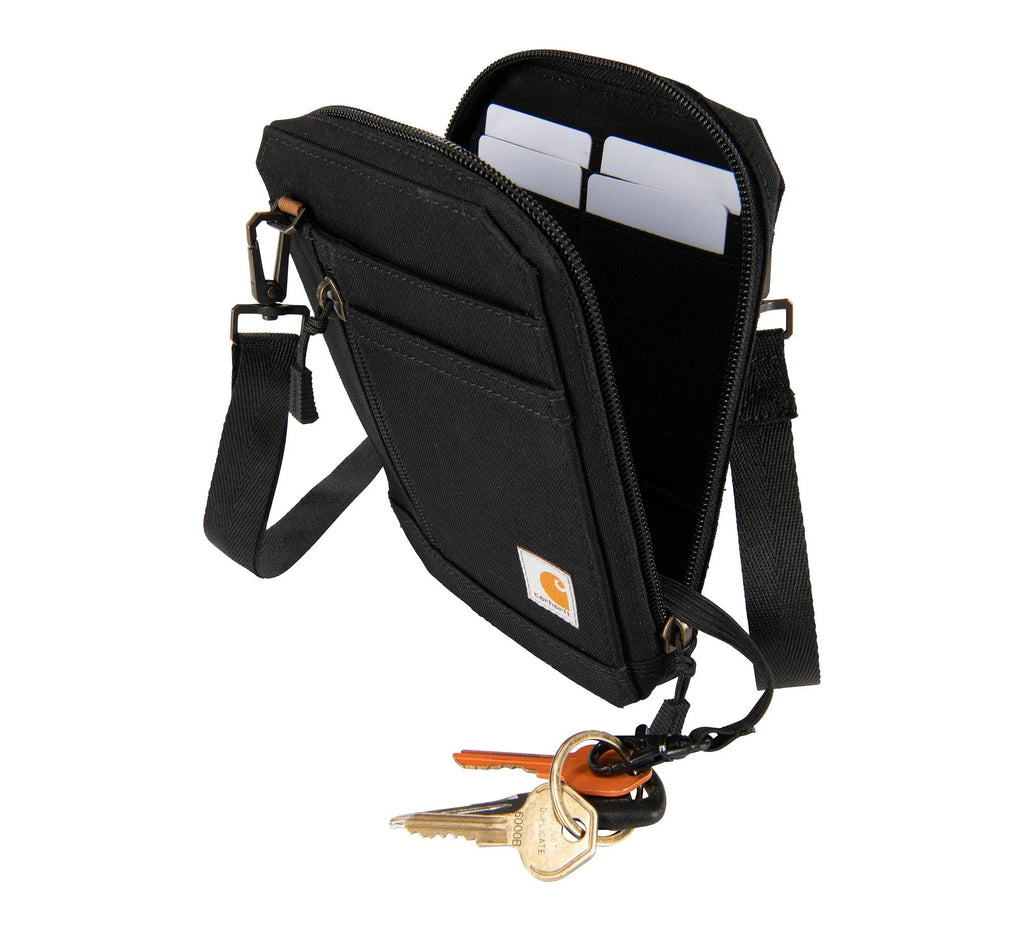 Nylon Crossbody Wallet - Black