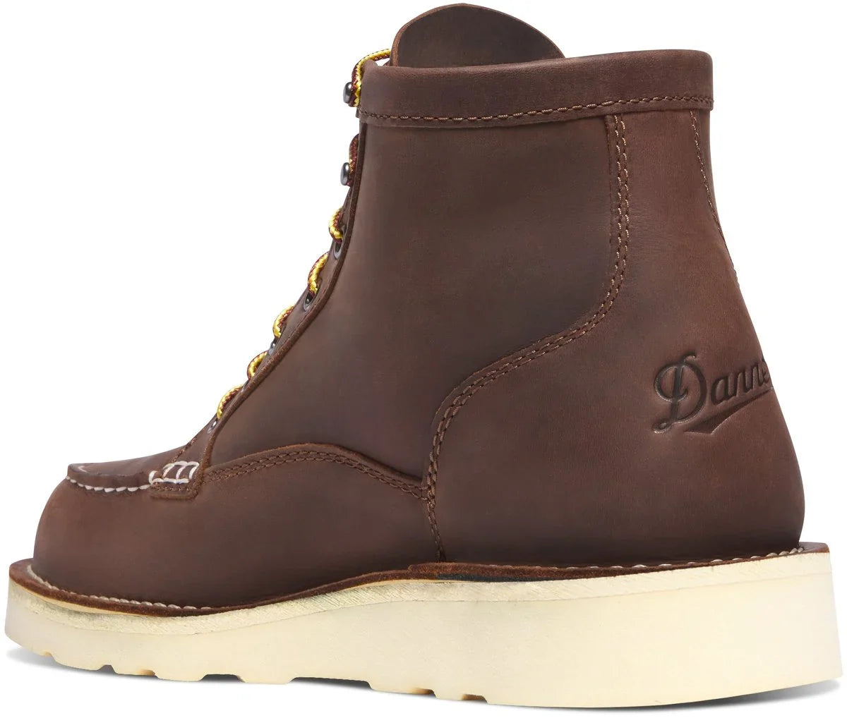 Waterproof 6-Inch Moc Toe Work Boot - Brown