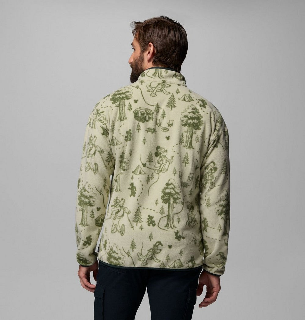 Men's Printed Half-Snap Fleece Pullover