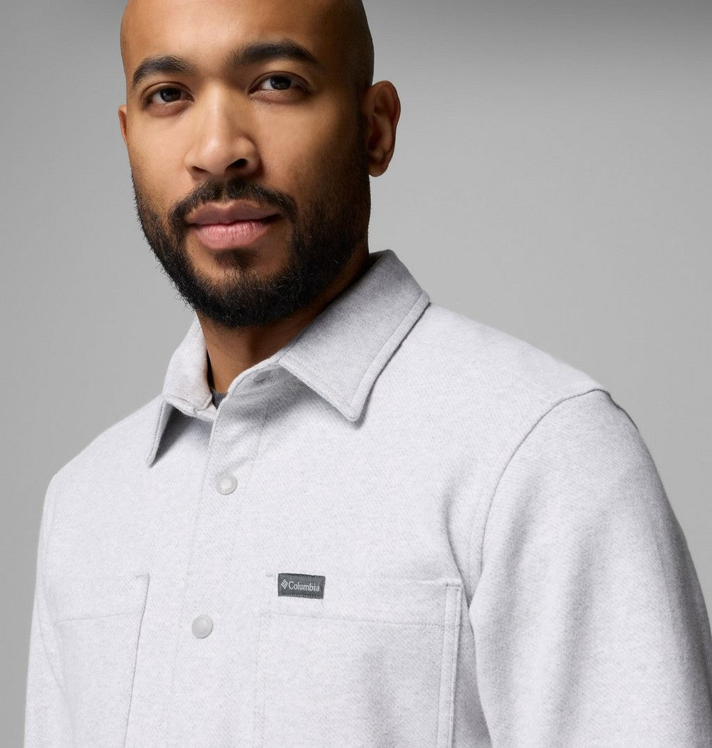 Men's Long-Sleeve Knit Snap Shirt - Black