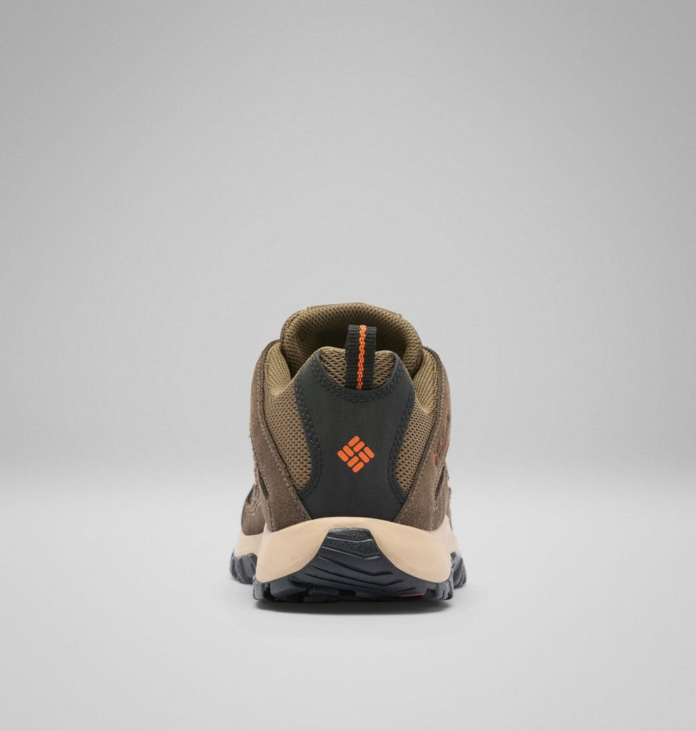 Men's Leather And Mesh Hiking Shoes - Gray