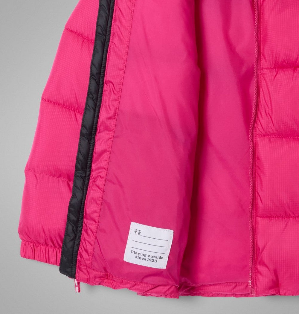 Kids' Hooded Insulated Puffer Jacket - Red Black